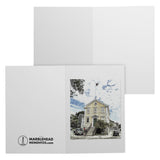 Marblehead - Old Town House Sketch Color 7x5 Note Card