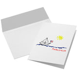 Marblehead - Sailboat & Sun Sketch 7x5 Note Card