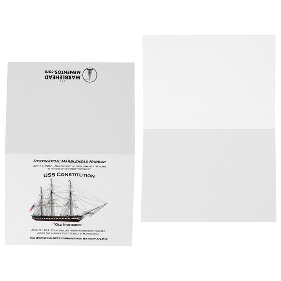 Marblehead - USS Constitution 5x7 Note Card