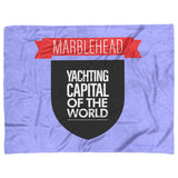 Marblehead - Yachting Capital of the World Fleece Blanket v1