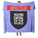 Marblehead - Yachting Capital of the World Fleece Blanket v1