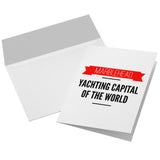 Marblehead - Yachting Capital of the World 7x5 Note Card v2