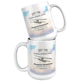 Marblehead, Birthplace of Marine Aviation Clouds Bckgrnd - Mug