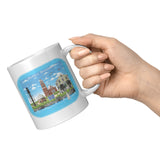 Marblehead Collage w Words & Seagulls - Mug