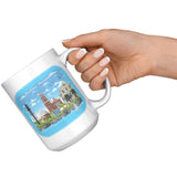 Marblehead Collage w Words & Seagulls - Mug