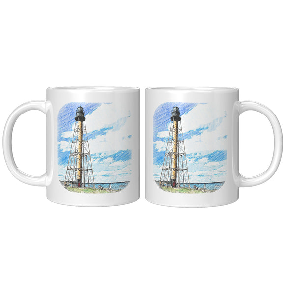 Marblehead, Lighthouse Sketch Color - Mug