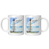 Marblehead, Lighthouse Sketch Color Marblehead - Mug