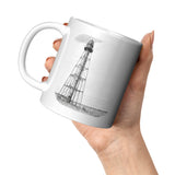 Marblehead, Lighthouse Sketch b&w - Mug