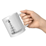 Marblehead, Lighthouse Sketch b&w - Mug