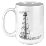 Marblehead, Lighthouse Sketch b&w - Mug