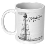 Marblehead, Lighthouse Sketch (b&w Marblehead) - Mug