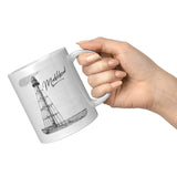 Marblehead, Lighthouse Sketch (b&w Marblehead) - Mug