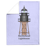Marblehead Lighthouse Top - Fleece Blanket