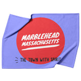 Marblehead Mass Town w Spirit red circle - Fleece Blenket