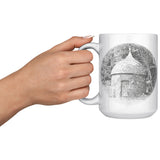 Marblehead, Old Powder House, b&w - Mug