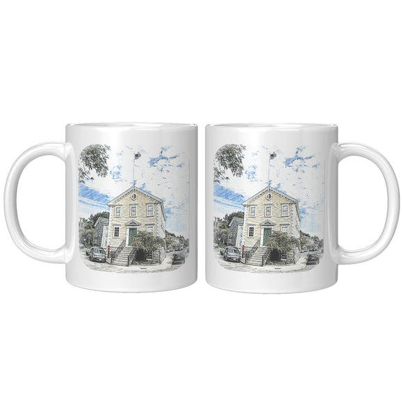Marblehead, Old Town House Sketch Color - Mug