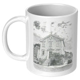 Marblehead, Old Town House Sketch b&w - Mug