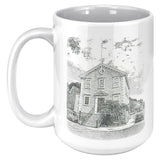 Marblehead, Old Town House Sketch b&w - Mug