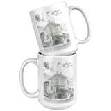 Marblehead, Old Town House Sketch b&w - Mug