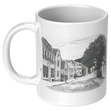 Marblehead, State Street b&w Sketch - Mug