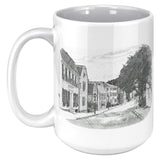 Marblehead, State Street b&w Sketch - Mug