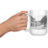 Marblehead, State Street b&w Sketch - Mug