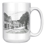 Marblehead, State Street b&w Sketch - Mug