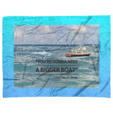 Need A Bigger Boat Scene - Fleece Blanket