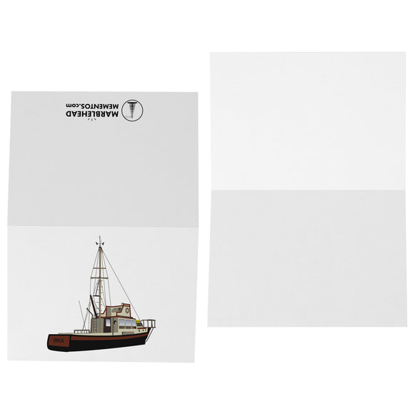 ORCA Boat 5x7 Note Card