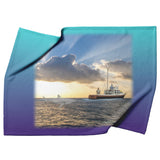 Orca, Guys, Shark Sunset - Fleece Blanket