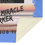 Social Worker - Freakin Miracle Worker - Sunset Beach, Fleece Blanket