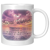 Social Worker, Freakin Miracle Worker - Mug v4
