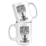Social Worker, How Many to Change a Bulb - Mug