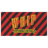 WHIP - Marblehead - Beach Towel - Red-Blk Bckgrnd