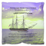 Destination Marblehead USS Constitution - Outdoor Pillow