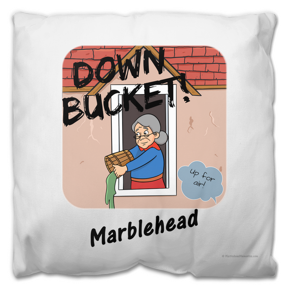 Down Bucket, Marblehead - Outdoor Pillow