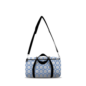 Marblehead SeaPrints Duffel Bag - Sand Dollar Print v2 - Pastel Blue