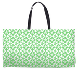 Marblehead SeaPrints Weekender Tote - Starfish Print v1, Pastel Green