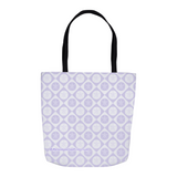 Marblehead SeaPrints Tote Bag - Sand Dollar Print v1 - Light Periwinkle