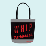 WHIP, Marblehead  - Red-Black - Tote Bag