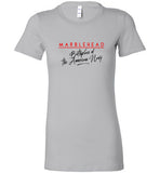 Marblehead - Birthplace of the American Navy - Ladies Fitted T-Shirt - by Bella