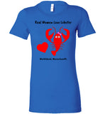 Real Women Love Lobster, Marblehead  - Ladies Fitted T-Shirt - by Bella