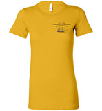 Destination Marblehead - USS Constitution - Ladies Fitted T-Shirt (LEFT FRONT & BACK PRINT) - by Bella