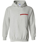 Marblehead - Red/Blk Curve - Hoodie (LEFT CHEST - FRONT ONLY PRINT)