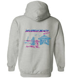 Devereux Beach, Marblehead v4 - Hoodie (FRONT LEFT & BACK PRINT)