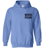 WICKED PISSAH! Bold Black - Hoodie (LEFT CHEST PRINT)