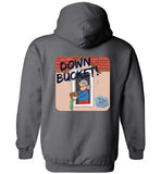 Down Bucket Cartoon - Hoodie (FRONT LEFT & BACK PRINT)