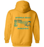 Devereux Beach, Marblehead v3 - Hoodie (FRONT LEFT & BACK PRINT)