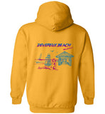 Devereux Beach, Marblehead v4 - Hoodie (FRONT LEFT & BACK PRINT)