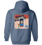 Down Bucket Cartoon - Hoodie (FRONT LEFT & BACK PRINT)